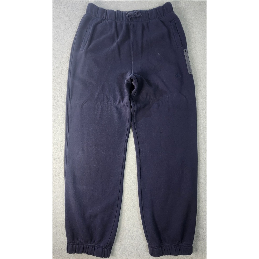 Timberland Tree Logo Sweatpants Men Large 32x31 Blue‎ Drawstring Pockets Tapered